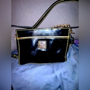 Dooney & Bourke Black and Gold Crossbody Bag